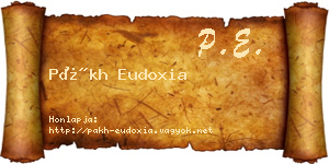 Pákh Eudoxia névjegykártya